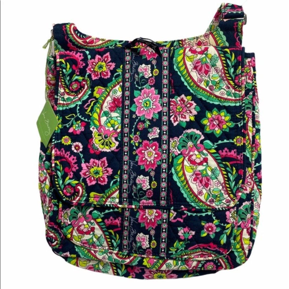 Vera Bradley Petal Paisley Mailbag PURSE Messenger